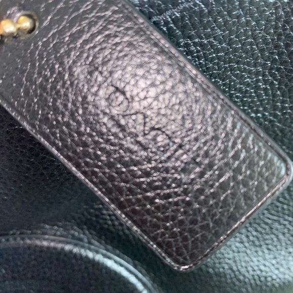 Black leather Coach bag - Picture 5 of 9